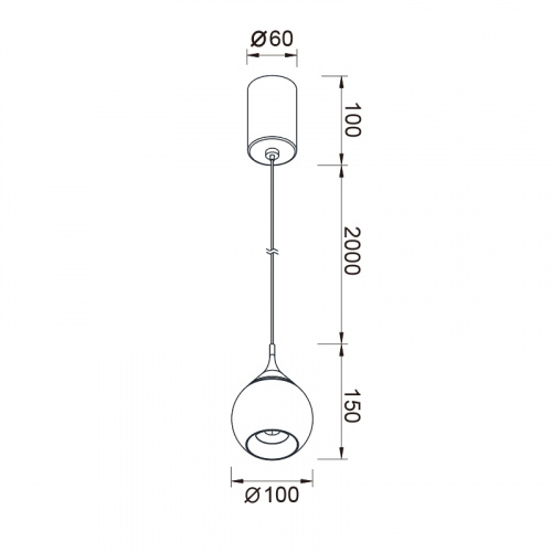 8891 Подвесной светильник DROP